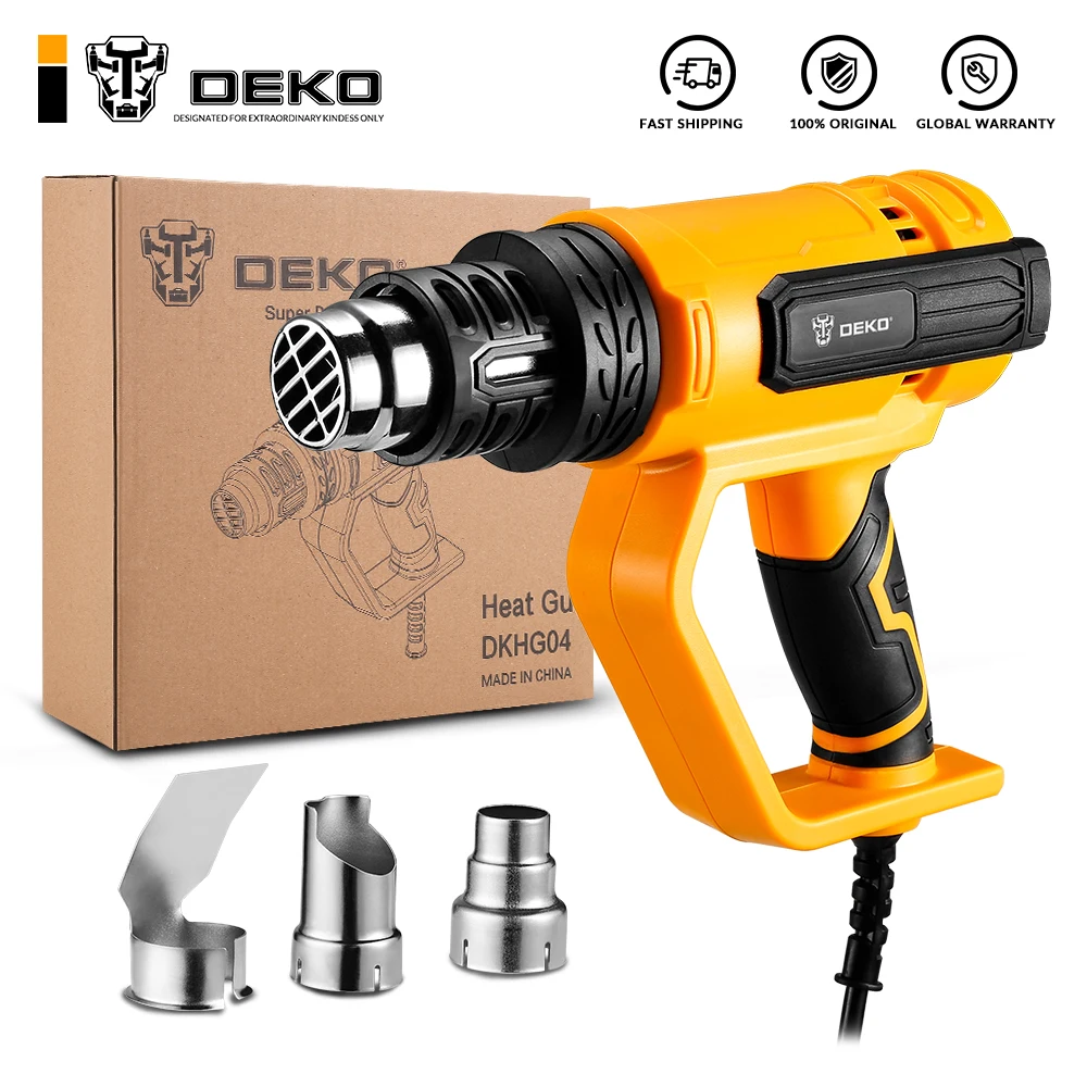 DEKO NEW DKHG04  Advanced Hot Air Gun Temperatures Adjustable  Electric Heat Gun