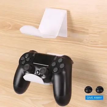 

2Pcs Wall Mount Game Controller Holder Acrylic Video Game Controller Headset Hanging Stand Holder Wall Organizer Display Rack