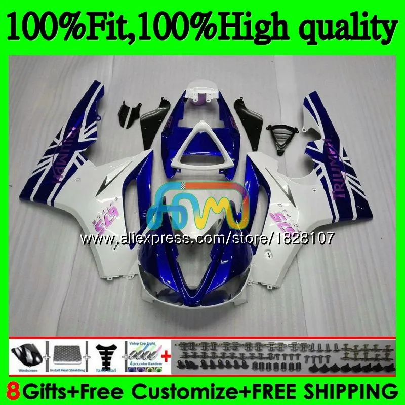 OEM синий белый Лидер продаж инъекции для Triumph Daytona 675 09, 10, 11, 12, 82BS. 2 Daytona-675 Daytona675 2009 2010 2011 2012 Полный обтекатели - Цвет: No. 1