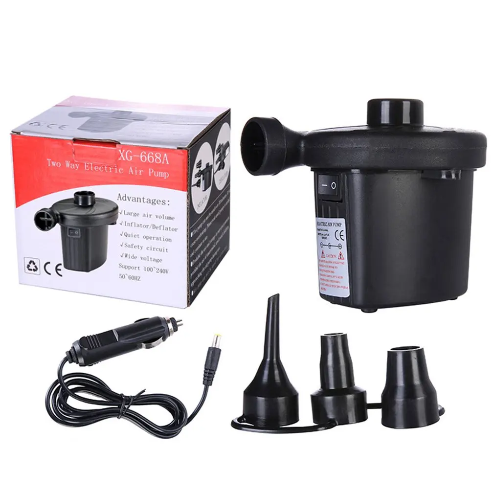 12V DC Electrical Air Pump Inflation Deflator Car Charger High Volume Air Pump