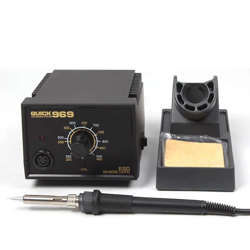 

QUICK 969 temperature control electric welding stand 969 constant temperature adjustable electric soldering iron 60W AC220V