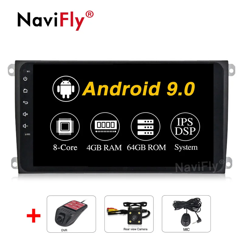 add camera dvr Восьмиядерный 4 Гб ОЗУ 64 Гб ПЗУ автомобильный мультимедийный плеер для Porsche Cayenne Bluetooth Радио RDS руль - Цвет: add camera dvr