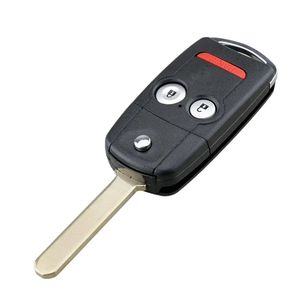 1+3 Remote Entry Car Key Fob for Honda Acura MDX  Acura RDX 3 Buttons Black Car Parts Accessories Car Key