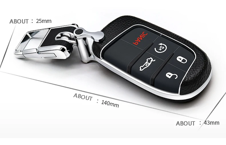 Чехол для автомобильного ключа, брелок для Grand Cherokee Compass Fiat Dodge, зарядное устройство, Дротика, Challenger Durango Chrysler 300C, брелок для ключей