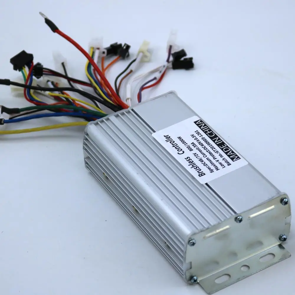 Cheap GREENTIME 48V-72V 800W/1000W 35Amax BLDC Motor Controller Electric Bike Tricycle Dual Mode Sensor/Sensorless Controller 1
