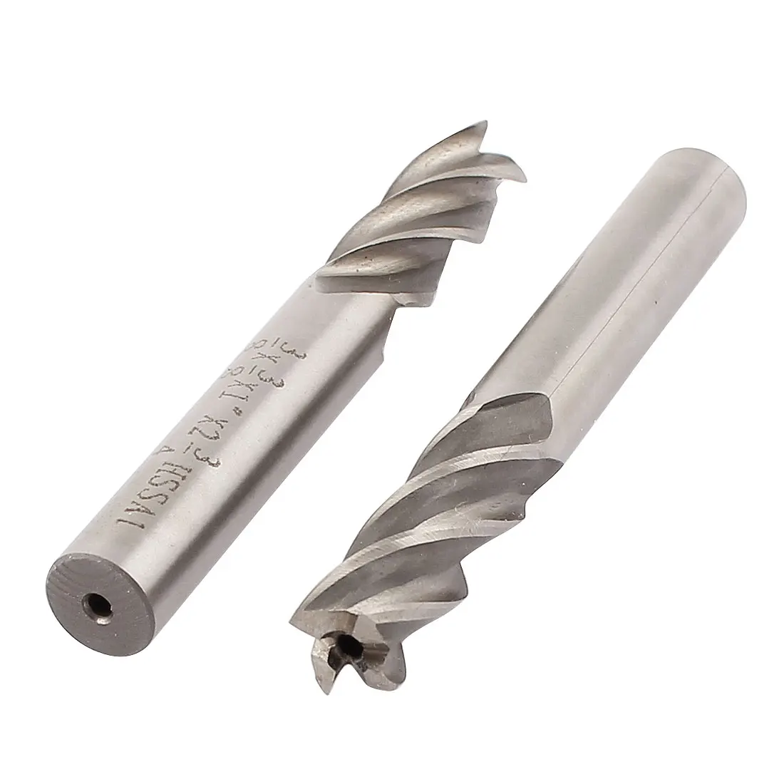 

uxcell 2 Pcs HSSAL 4 Flutes Straight Shank End Mill Cutter CNC Bits 3/8" x 3/8