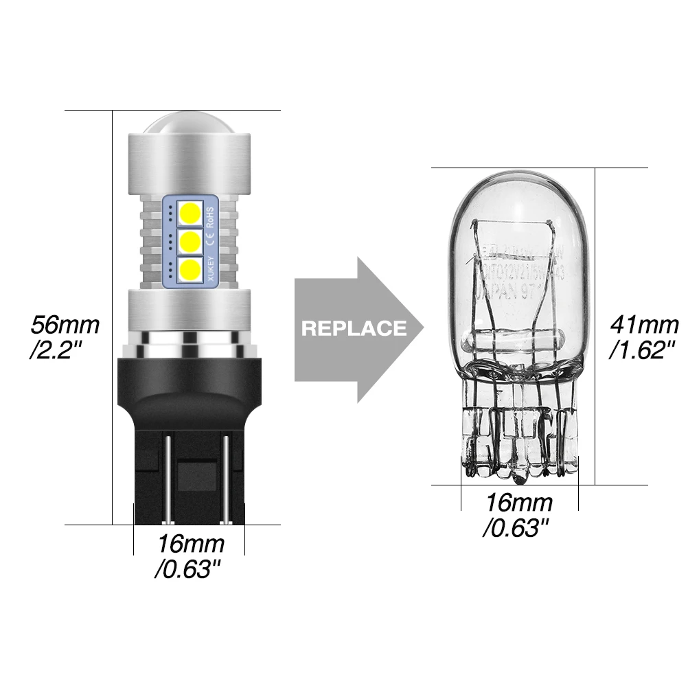 2 ДРЛ лампы для VW Up 12v 21/5w принять движение высокие модели дневного света боковые лампы 3030 SMD супер яркий белый 6000K
