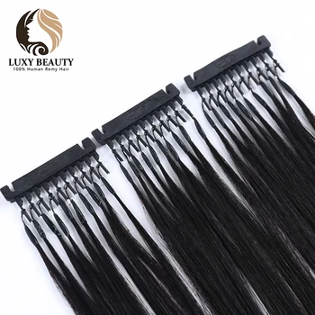 

Luxy Beauty 6D Hair Extension 100% real remy 6D hair extensions salon equipment Natural Black remy 22" 5g/set 5set/package