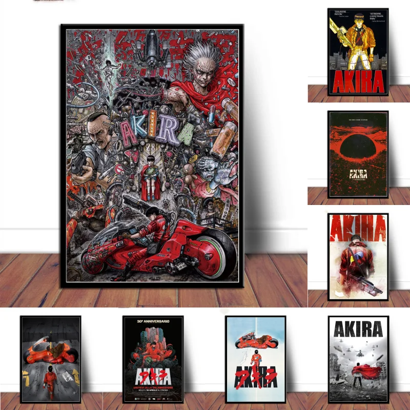 Плакат и принты Akira Red Fighting японское аниме комикс кино холст картина маслом