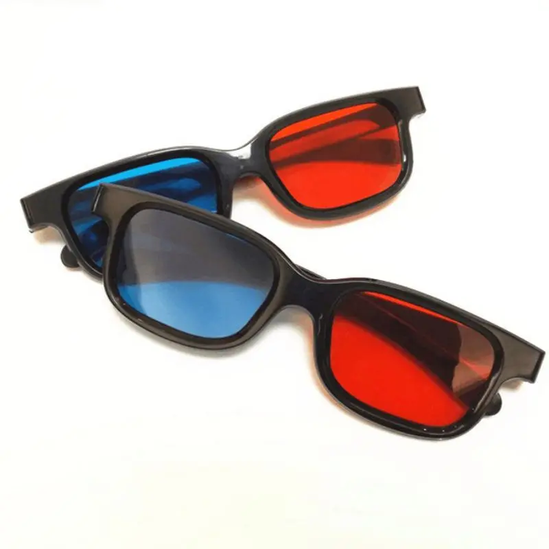 Blue And Red Frame Home 3D Glasses For Dimensional Anaglyph Movie Game DVD Picture dropshiping