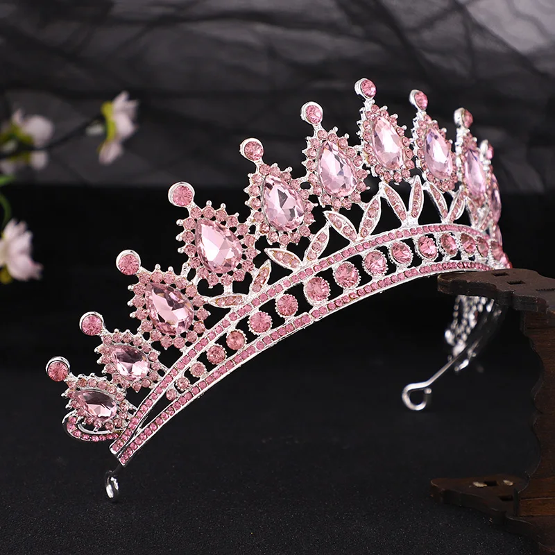 Vintage Wedding Queen King Tiaras and Crowns Bridal Head Jewelry Accessories Women diadem Pageant Headpiece Bride Hair Ornament 