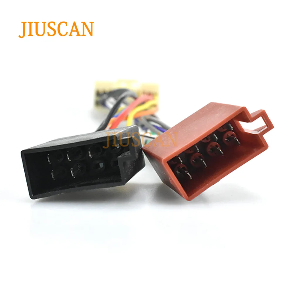 JIUSCAN 12-107 ISO Радио адаптер для CHRYSLER для джип жгута проводов разъем свинцовый ткацкий станок кабель штекер Адаптер стерео