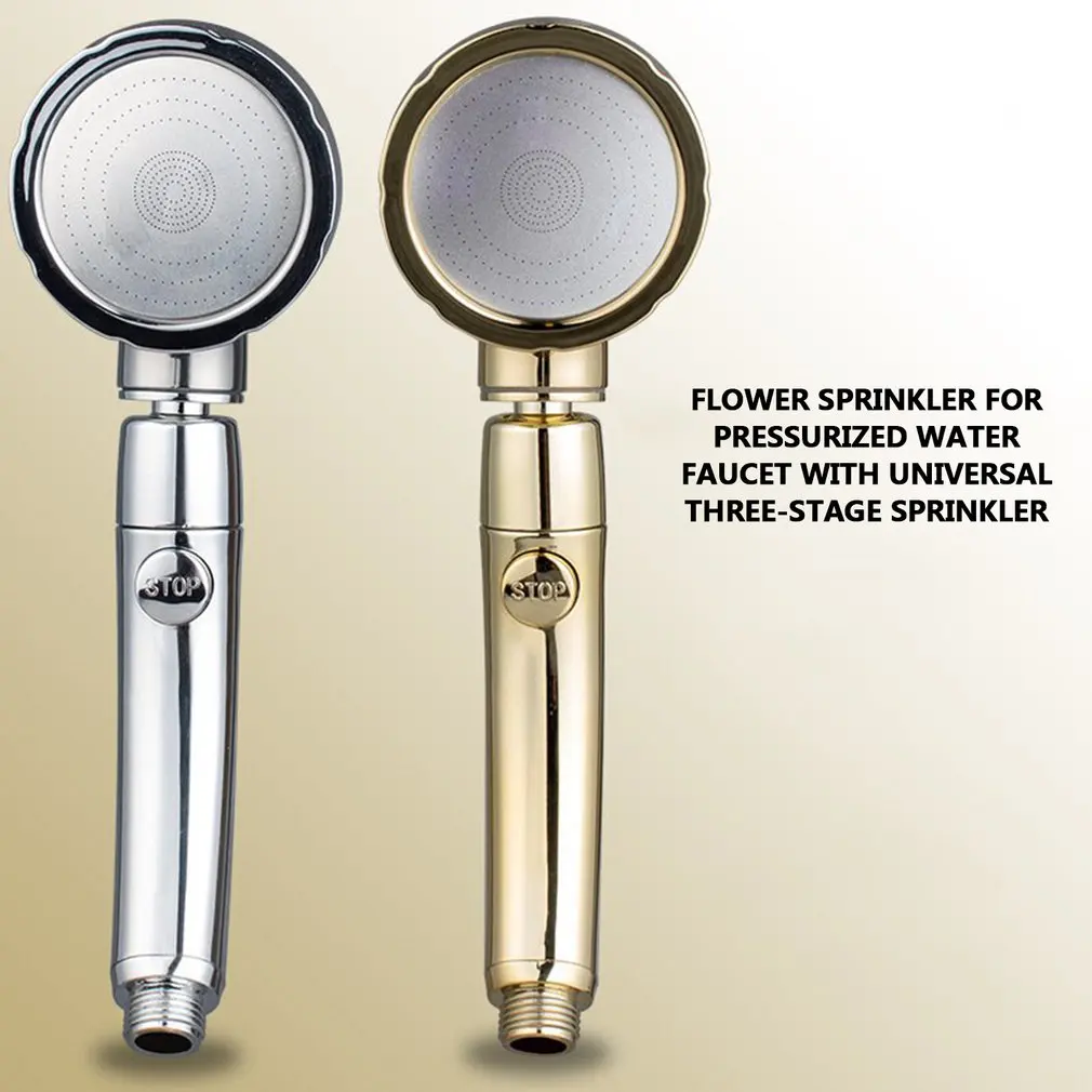 Three-speed Adjustment Comfortable Rain Thread Installation Switch Supercharged Nozzle Removable And Water-saving Shower