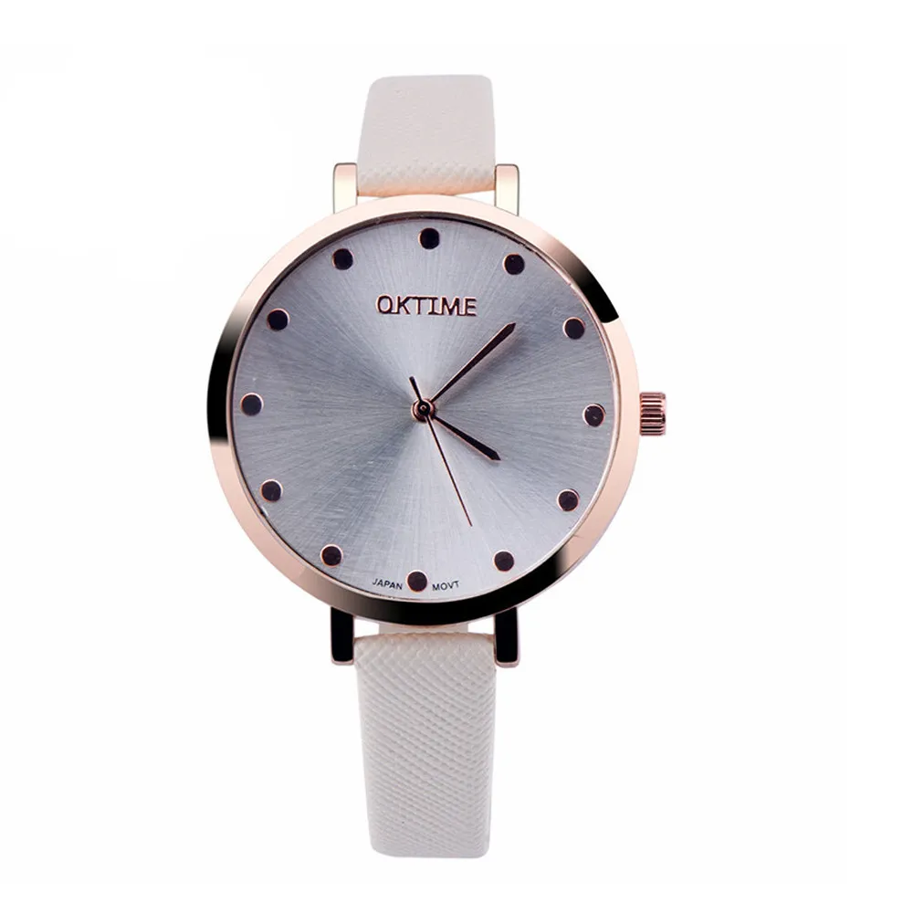 

Watches Women Simple Leather Band Analog Quartz Vogue Wrist Watch reloj mujer montre femme Z28