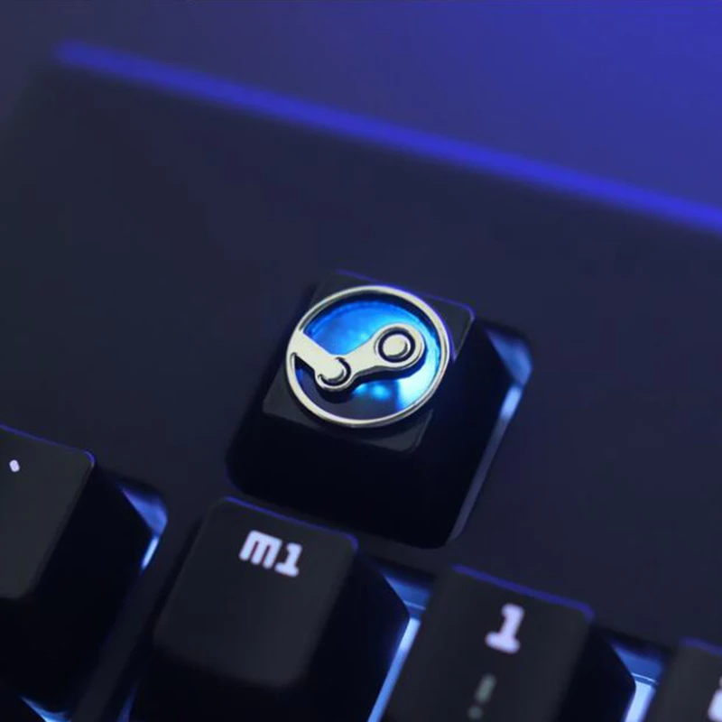  1 pcs STEAM gaming platform Zinc-aluminum mechanical keyboard keycaps for personalization for PC me