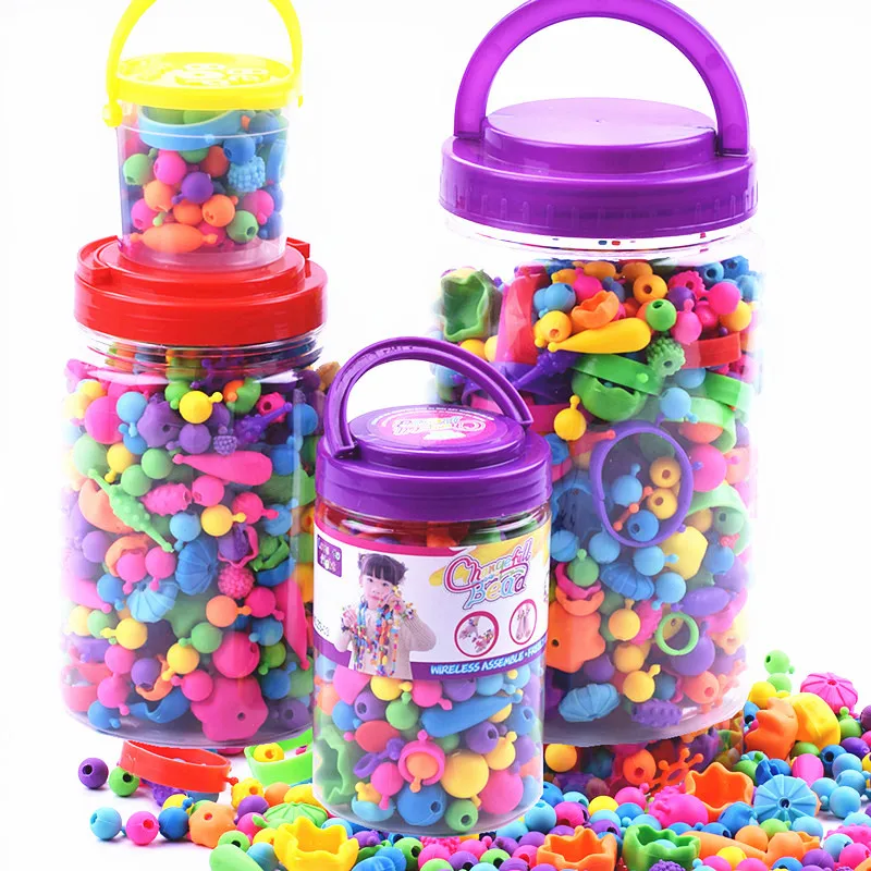 

Yiwu Creative Popper Beads Cordless Beaded Bracelet Handmade DIY Environmentally Friendly Non-toxic CHILDREN'S Toy Gift Educatio