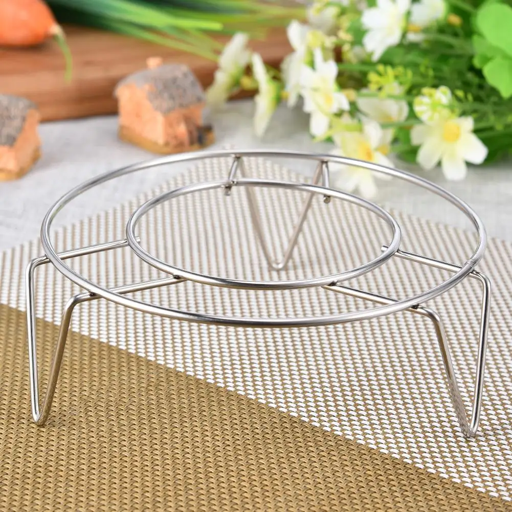 

Stainless Steel Insulated Three - foot Steamer Steamer Tripod Steamer Frame Steam Rack #BW
