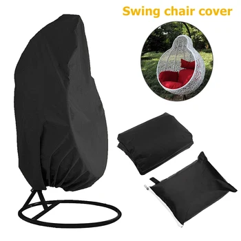 

Outdoor Swing Hanging Chair Dust Cover Garden Waterproof UV Protection Universal Eggshell Cover Polyester Furniture Cover Mat #