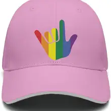 I Love You Gay Pride Gesture Мужская Ретро Регулируемая Сетка Дальнобойщик хлопок Бейсболка Шапки