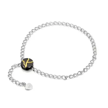 

S925 Fashion Shiny Silver Bracelet Link,Elegant Chain Anklet Bracelet Jewelry Gift for Women，8"