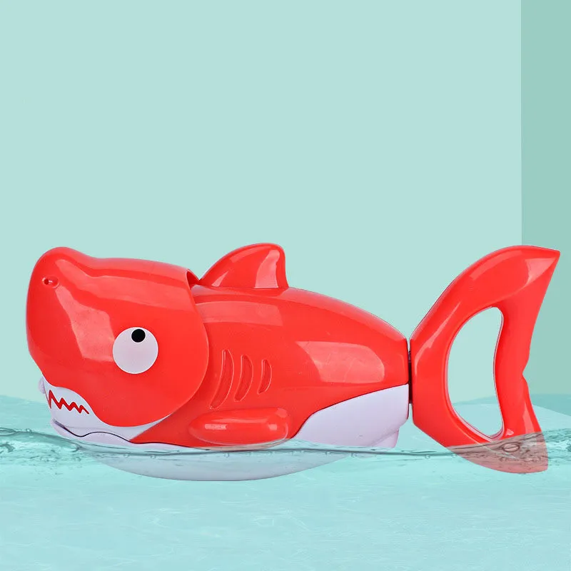 Детские игрушки для ванной игрушки-брызгалки Акула водяной пистолет летняя детская игровая воды для душа и ванной водная игрушка Детские подарки на день рождения - Цвет: red shark water gun