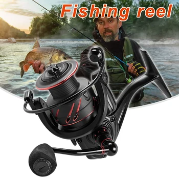 

Fishing Reel Ultra Smooth with 12+1 Ball Bearing Left/Right Interchangeable Metal Handle for Saltwater Freshwater Fishing G66