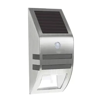 

Stainless Steel Waterproof Motion Sensor Led Solar Light Garden Yard Outdoor Wall Lamp Pathway human body induction lamp