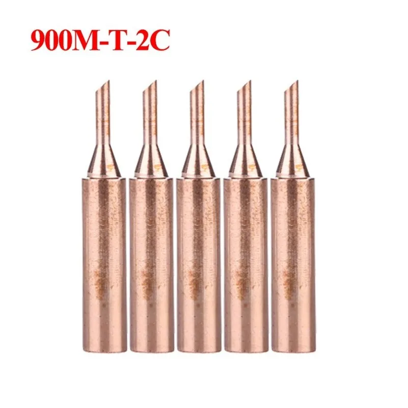 cool welding helmets 5Pcs Pure Copper Soldering Iron Tips 900M-T B/I/IS/K/SK/1C/2C/3C/4C/0.8D/1.2D/1.6D/2.4D/3.2D Lead Free Welding Tips Head aluminum welding sticks