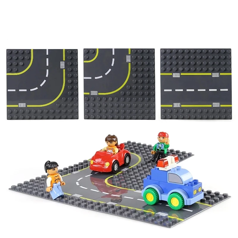 Duplo крупногабаритная Базовая пластина автострада самолет животные город фигурки