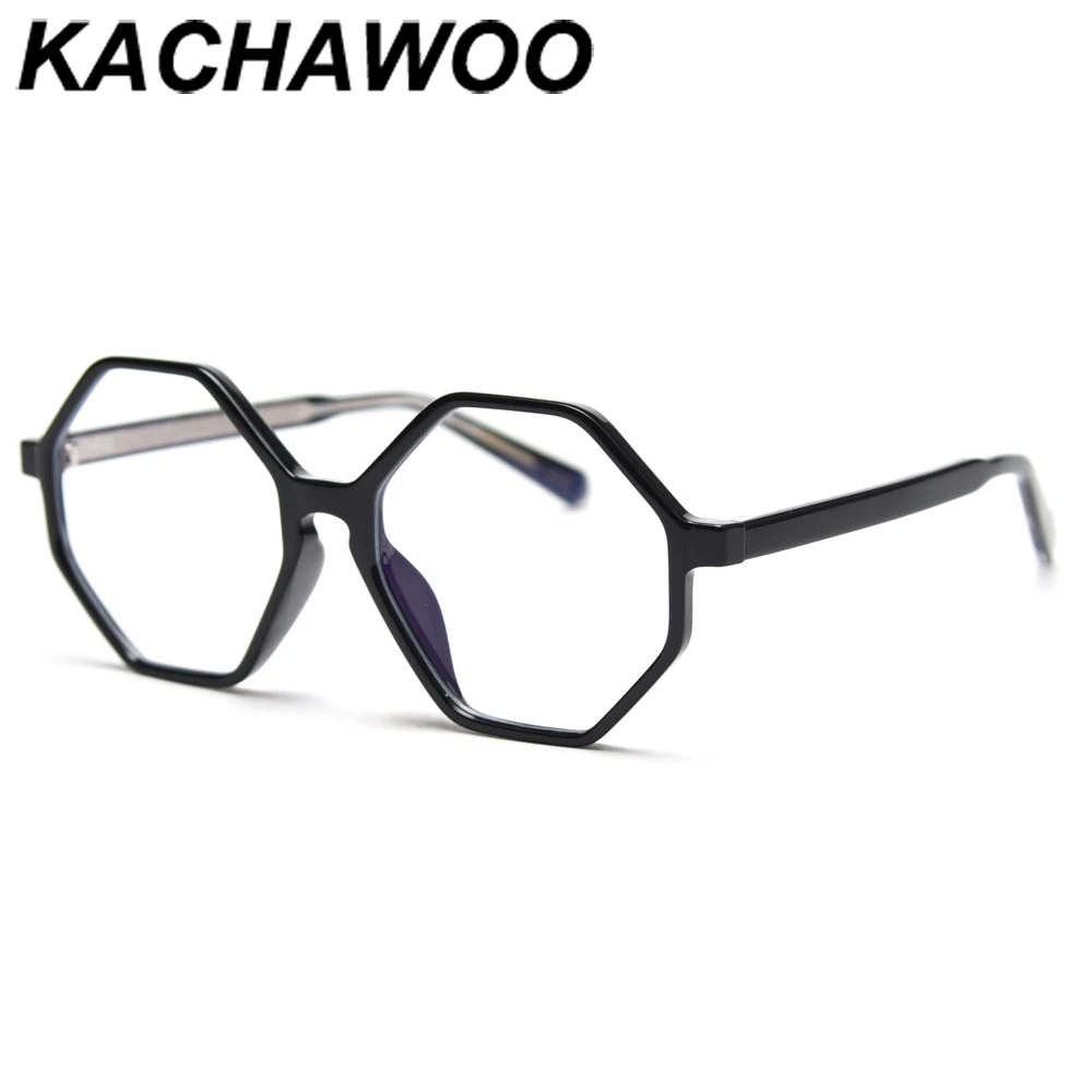 Восьмиугольные очки Kachawoo для женщин оправа оптических очков мужские большой