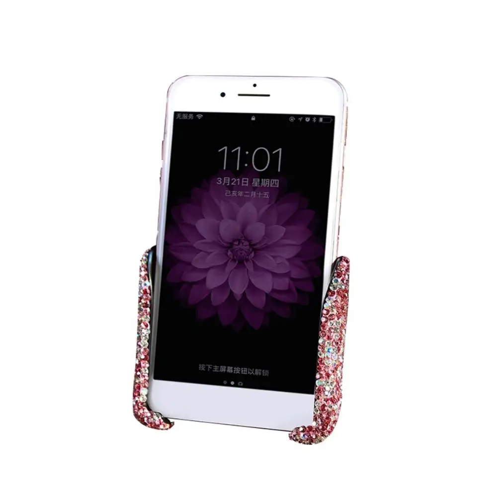 Bling Crystal Rhinestone Автомобильный держатель для телефона Air Vent подставка для IPhone для Android и более смартфона 9
