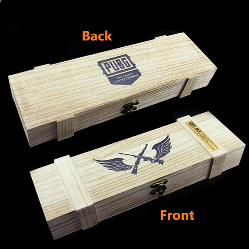  Game PLAYERUNKNOWNS BATTLEGROUNDS Periphery PUBG Chicken Storage Box Wooden Box Weapon Model Collec