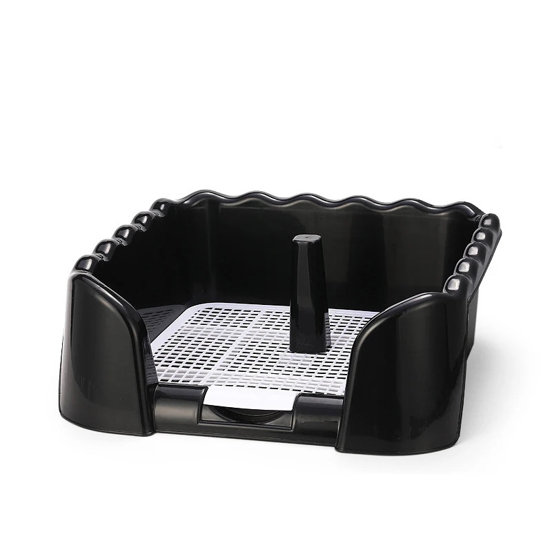 Pet Dog Toilet Fence Puppy Training Pad Holder with Fence Pee Post Small Dog Pet Potty indoor dog toilet