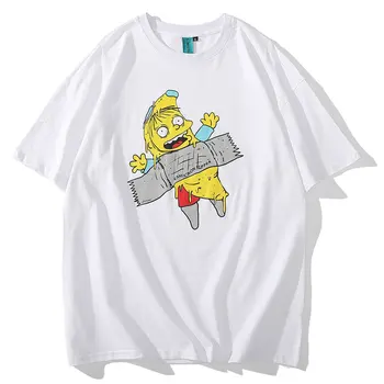 

Women Tees Men Harajuku Banana Cartoon Print Short Sleeve Tees Shirts Streetwear Tshirts Hip Hop Casual Summer Fashion Tops Men