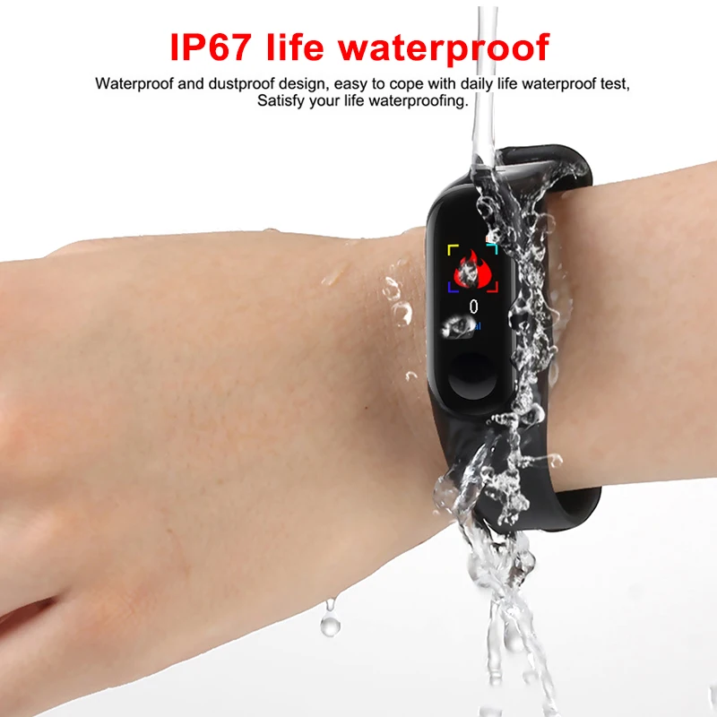 Smart Bracelet Smart Wristband Activity Tracker  Smart Band Heart Rate Fitness Tracker Smart Watch for Men Women 4