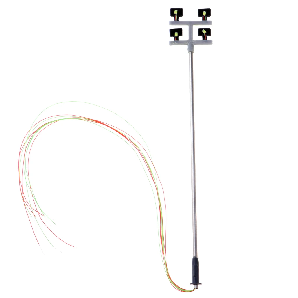 5pcs 1:100 Scale LED Street Light Scenery Park Garden Sand Table Lamppost