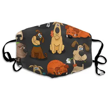 

AGRBLUEN Men Women Boys Girls Fashion Breathable Mouth Mask with Adjustable Ear Loops, Dustproof Half Face Mouth Mask (Cute