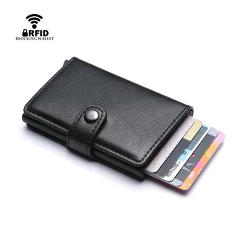 

2020 Anti Rfid credit card Wallet Leather Men Slim Mini Wallet Minimalist Wallet Busienss Case Case Men Wallet Purse for Cards