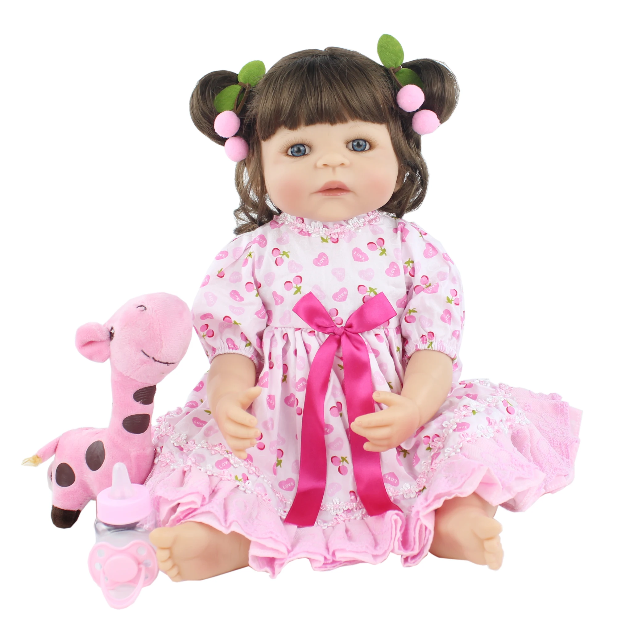 55 см полный Силиконовый Reborn Baby Doll игрушка для девочек новорожденная принцесса Младенцы реалистичные классические Bathe игрушки Дети Bebe Boneca