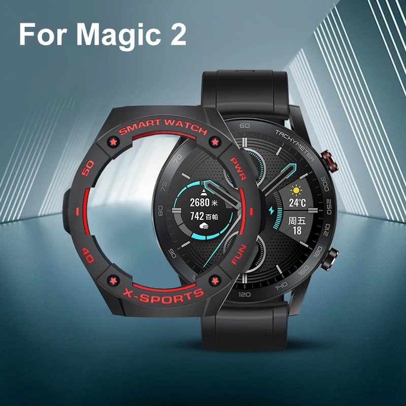 SIKAI Case For Huawei Watch Honor Magic 2 46mm colorful TPU Protector Magic 2 Strap SIKAI Band Bracelet Smart Watch Accessories