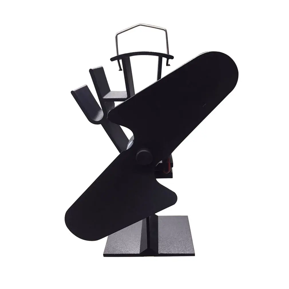 

Double/Three/ Four Blade Heat Fireplace Fan Powered Wood Stove Fan For Wood Log Burner Durable Heat Fireplace Fan
