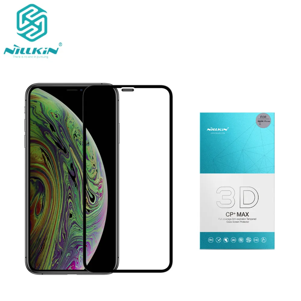 NILLKIN Amazing 3D CP+ MAX полное покрытие нанометр Анти-взрыв 9H Закаленное стекло протектор экрана для iphone 11