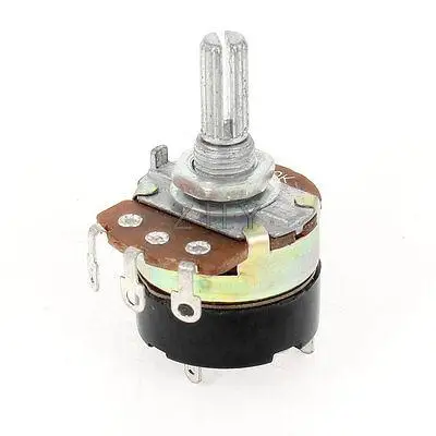 50K ohm B50K 3 терминала один поворот Поворотный Конус углеродный потенциометр