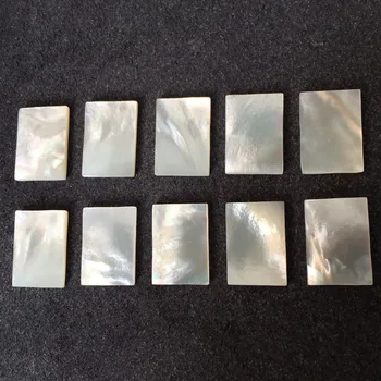 

50pcs/lot 15x20mm Natural Rectangle Mother of Pearl shell for DIY Jewelry Rectangle Cut Slice MOP Pearl shell