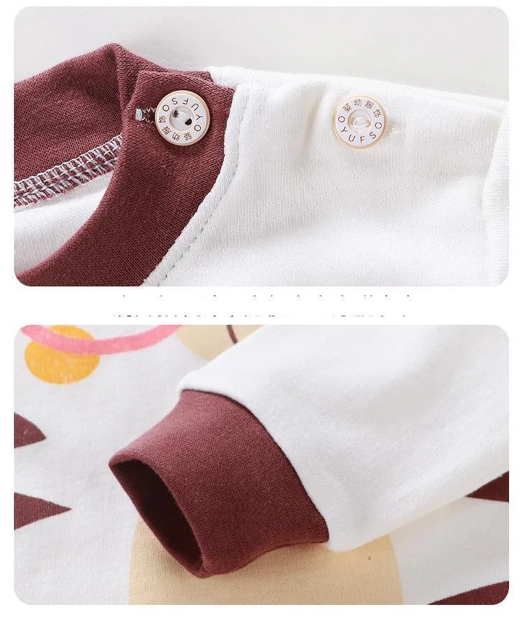 baby clothes penguin set Brand Clothing 100% Cotton Toddler Underwear Sets Autumn Boys Girls Long Sleeve Top + Pants Children Leisure Wear Two Piece Set baby dress set for girl