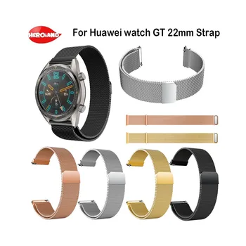 

Milanese Loop Bracelet Band For Huawei Watch GT/GT 2 Stainless Steel Belt Strap For Samsung Gear S3 Frontier Classic Galaxy 46mm
