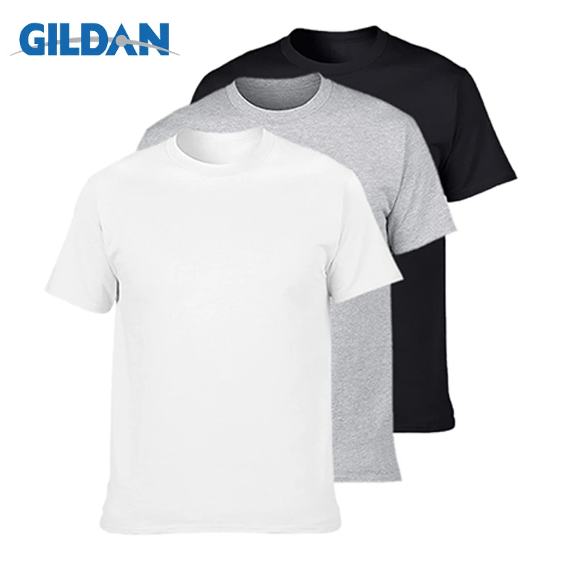 3Pcs/lot GILDAN T Shirt Men Summer Short Sleeve O neck T shirt 100% Cotton t shirt Tops Mens Brand tshirt Plus size XS 3XL|T-Shirts| - AliExpress