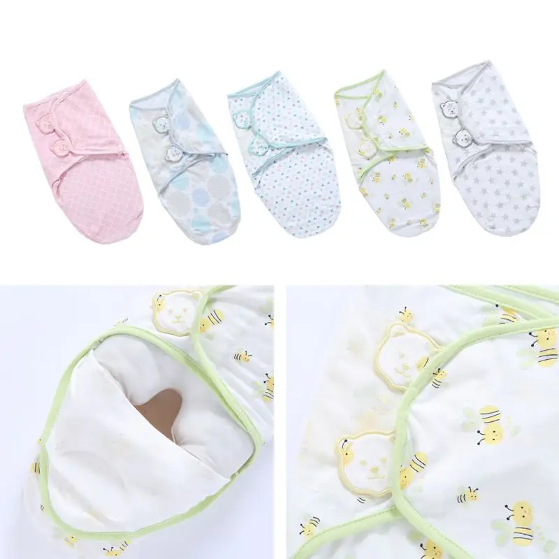 Детская оригинальная сумка для пеленания, одеяло для малышей 0-6 месяцев, унисекс, мягкий и регулируемый хлопковый спальный комплект для младенца