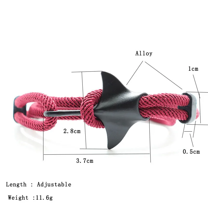 Ocean Animal Rope Bracelet Adjustable for Men and Women