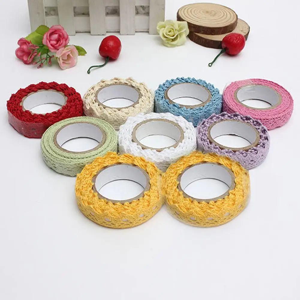 

Decorative Hollow Lace DIY Tape Adhesive Scrapbook Masking Tape Sticky Craft